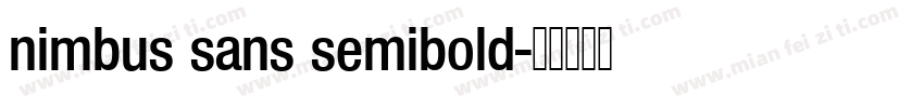 nimbus sans semibold字体转换